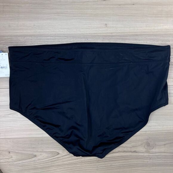 Lands’ End Black High-Waisted Bikini Bottoms Plus 3X NWT - Picture 3 of 5